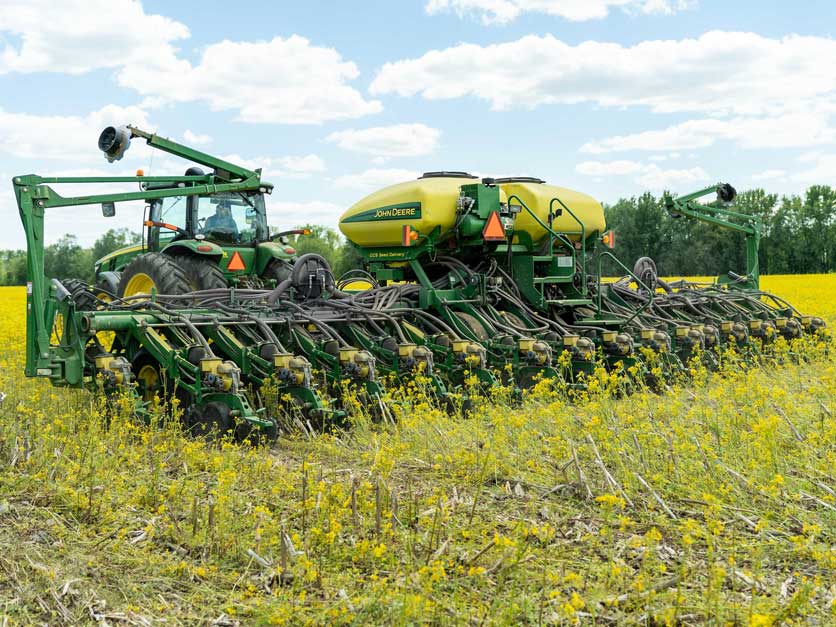 Planting into cover crops
