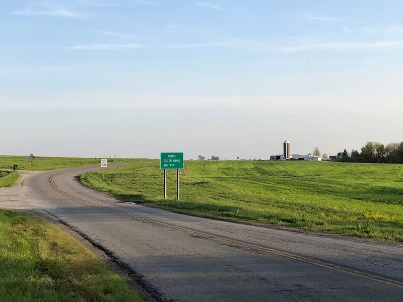 Rural road in Missouri