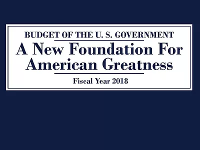 Trump budget cover 2018