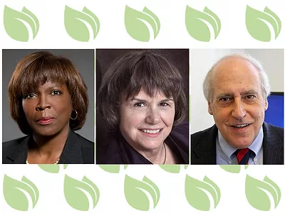 Ertharin Cousin, Catherine Bertini and Dan Glickman