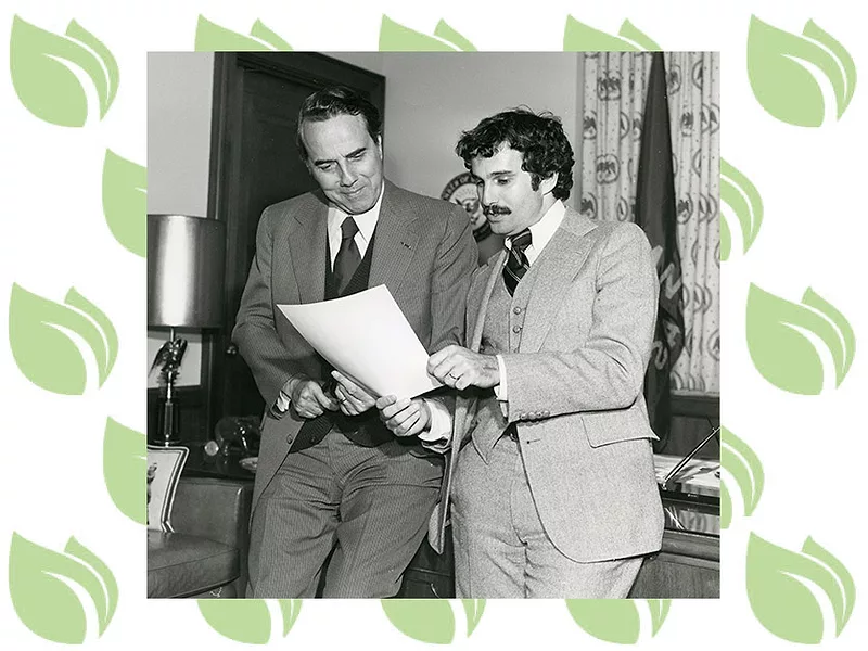 Marshall Matz and Bob Dole