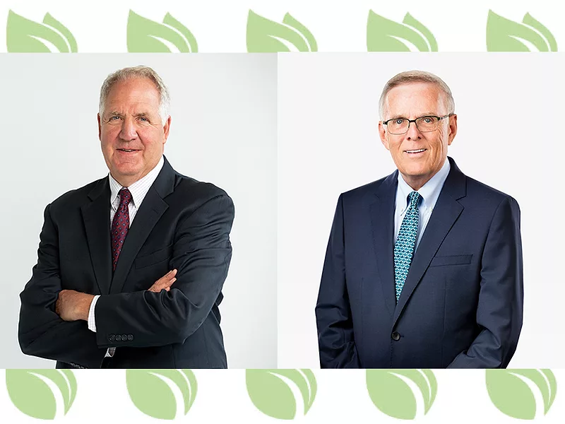 Former Sen. Byron Dorgan, D-N.D. and former Rep. John Shimkus, R-Ill.