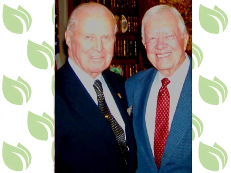 Norman Borlaug and Jimmy Carte